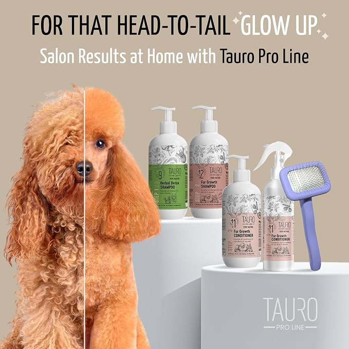 Tauro Pro Line Slicker Brush for Small Dogs & Cats, Deshedding, Dematting & - Image 8
