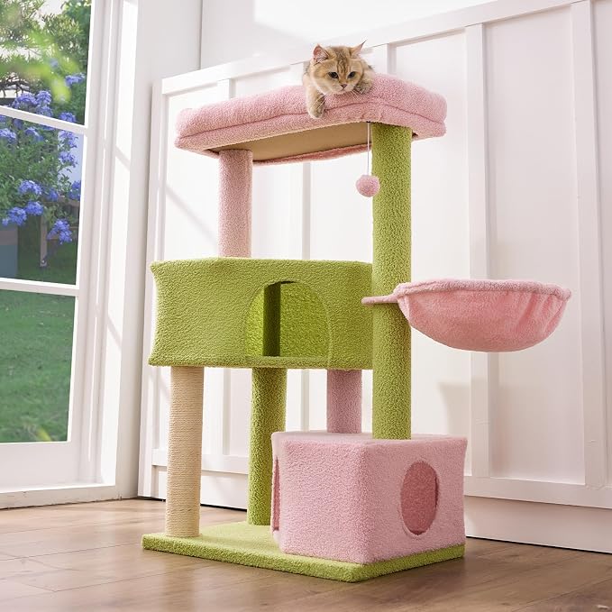 Gardner Pet 41" Tall Cat Tree for Medium-Large Cats, Heavy Duty Cat Trees Towers by GardnerPet