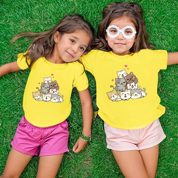 KEEVICI Cute Cartoon Cat Shirts - Image 3