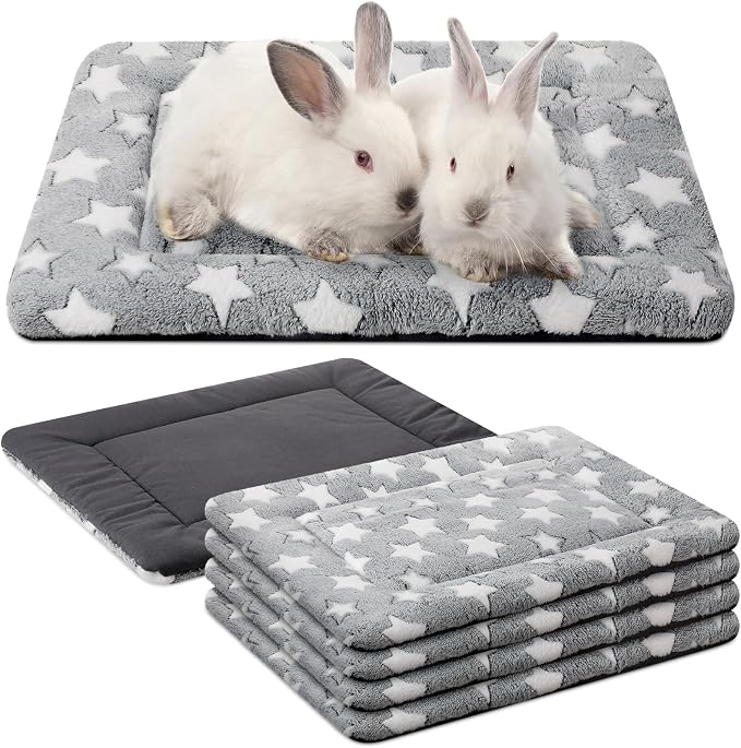 VitalCozy 4 Pcs Dog Crate Pads, Ultra Soft Warm Washable Anti-Slip Kennel Bed by VitalCozy