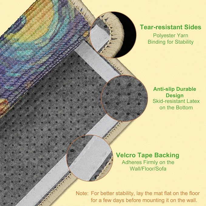 SOLDAY Sisal Cat Wall Scratcher 22x13 inch - Image 2