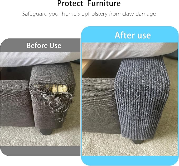 Self Adhesive Cat Scratch Mat to Protect Furniture, 16 x 78 in, Couch Protector - Image 2