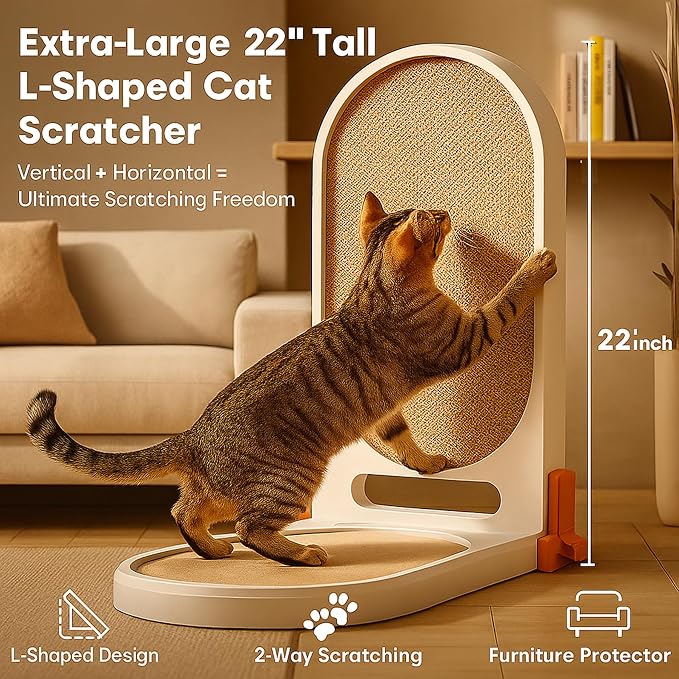 Extra Large 45" L Shaped Cat Scratcher - Image 2