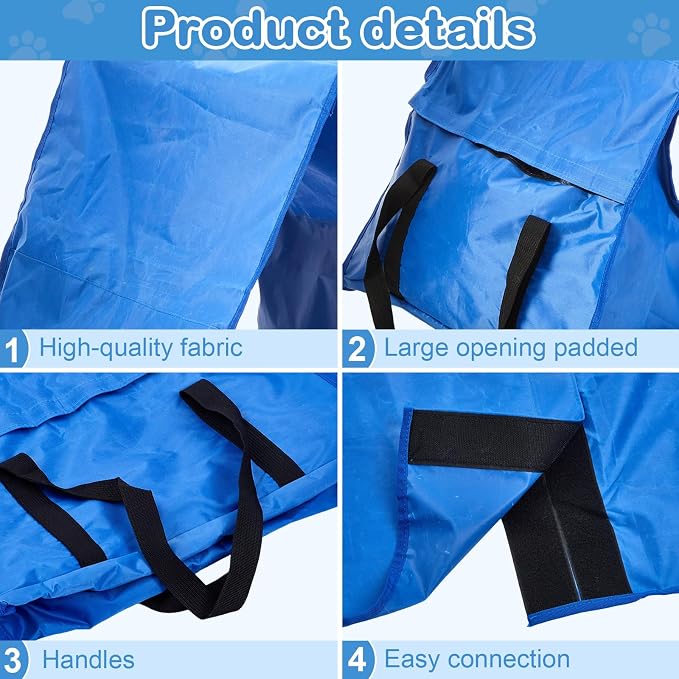 2 Set Dog Agility Tunnel Sandbags, Dog Tunnel Weight Bags Heavy-Duty PVC - Image 4