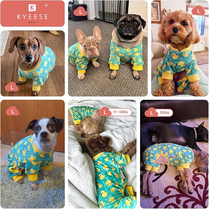 KYEESE Dog Pajamas Stretchy Pet Jammies Coat Comfy Pet Onesie Costume Velvet - Image 4