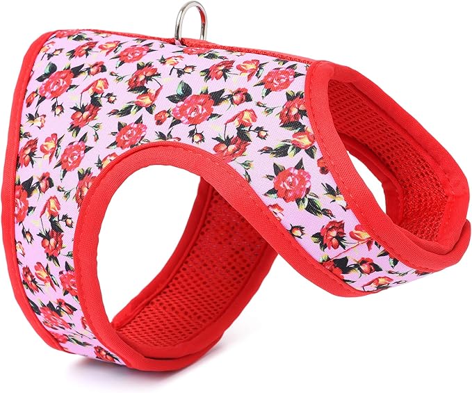 Mile High Life Velcro Dog Harness, Air Mesh Floral Vest Harness by MileHighLife