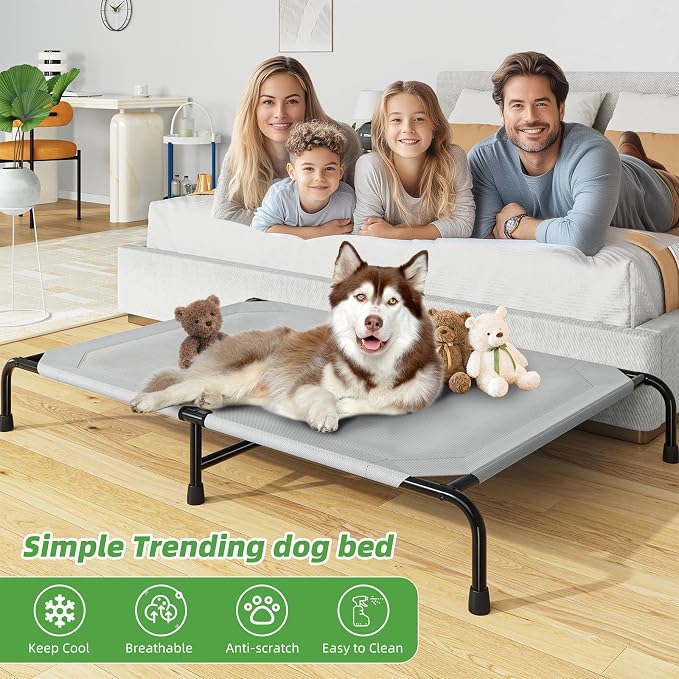 Simple Trending Raised Dog Bed for Extra Large Dogs, Waterproof XL Dog Cot - Image 2