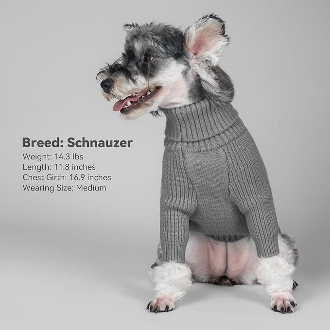 cyeollo Dog Sweaters Turtleneck Knitted Sweater - Image 7