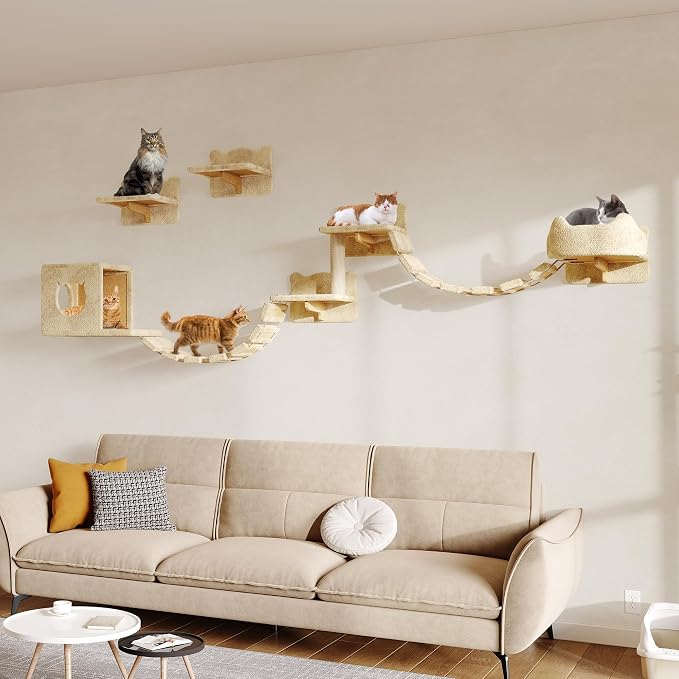 Cat Wall Shelves, Wall Mounted Cat Shelf Furniture - Image 6