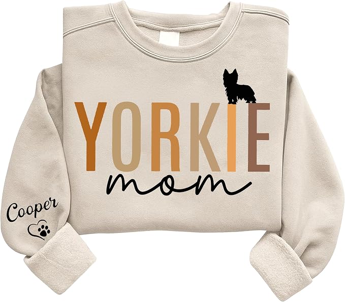 Personalized Dog Sweatshirt for Pet Lovers, Custom Name Crewneck, Cozy Gift for by Unknown