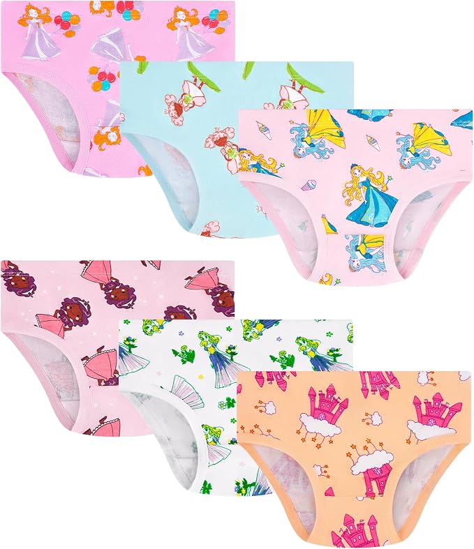Girls and Toddlers 100% Cotton Underwear Tagless Soft Panties Size 2-3T by JAHSIYI
