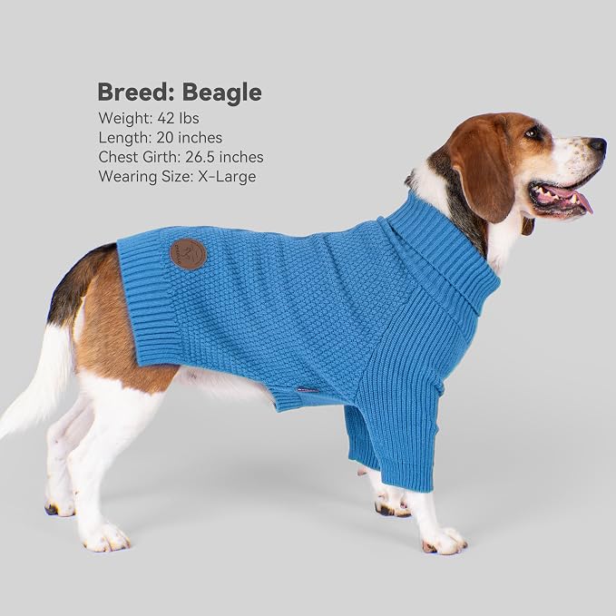 cyeollo 3XL Dog Sweaters for Large Dogs Boy, Stretchable & Cozy Warm Knit Doggy - Image 2