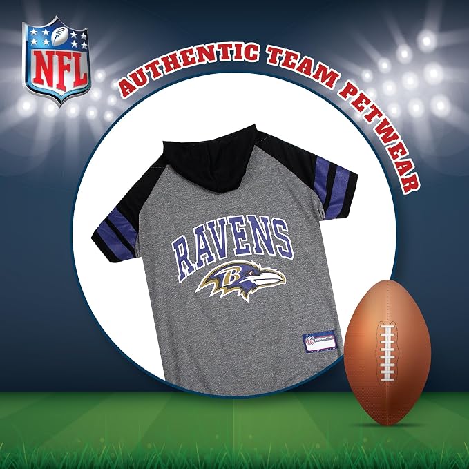 Pets First Hoodie T-Shirt for Dogs & Cats. Pets First Football Licensed Dog - Image 3