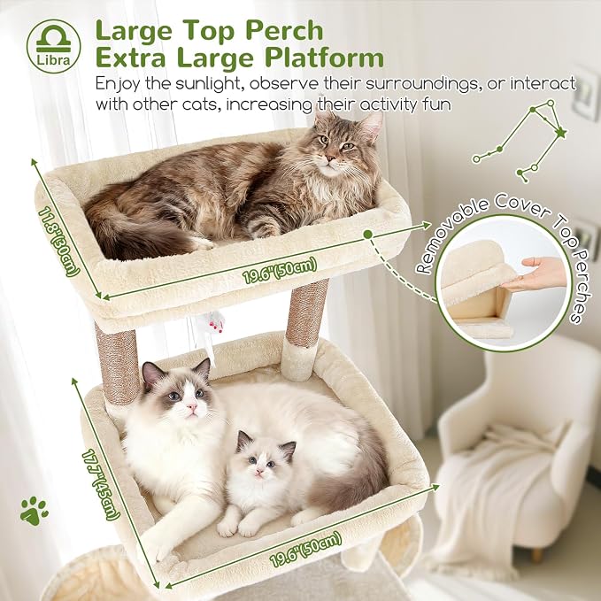 Globlazer Heavy Duty Cat Tree 78 inch Sturdy Cat Tower - Image 2