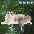 21" Large Cat Window Perch, Foldable & Cordless, Holds Up to 60lbs, Preassembled by FAMPETY