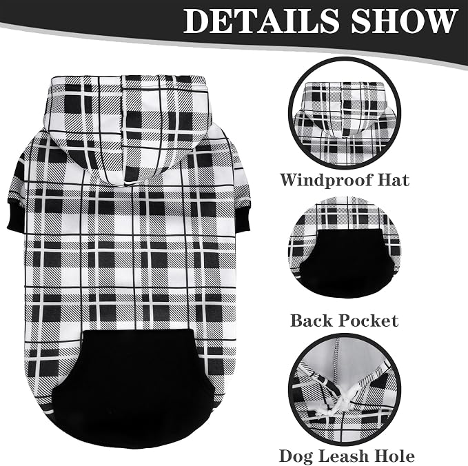EXPAWLORER Plaid Dog Hoodie - Image 3