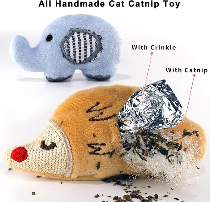 Cat Toys, Interactive Cats Toy for Indoor Cats, Soft and Durable Crinkle Sound - Image 2