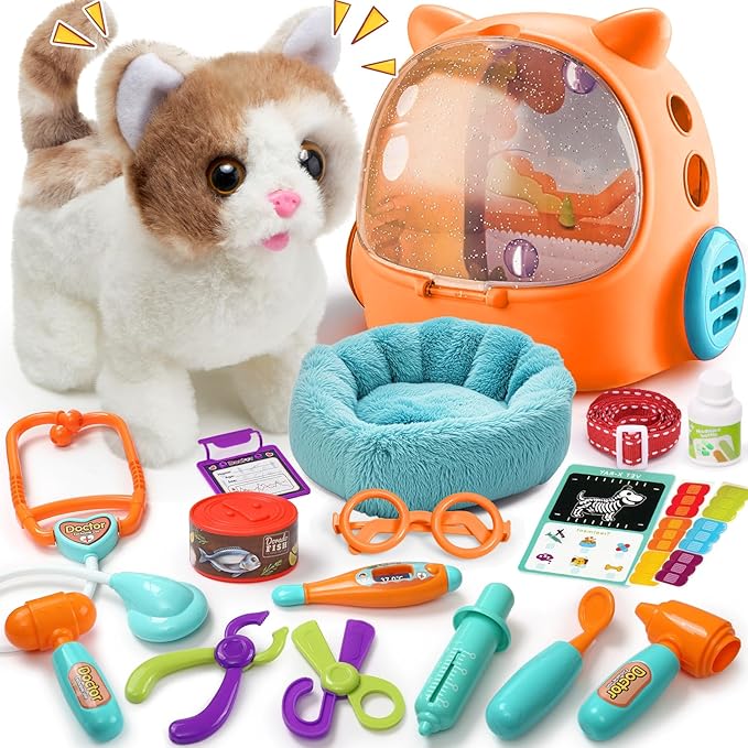 17PCS Interactive Cat Toys for Kids, Toys for 3 4 5 6 7 8 Year Old Girls Kids by TUZT-US