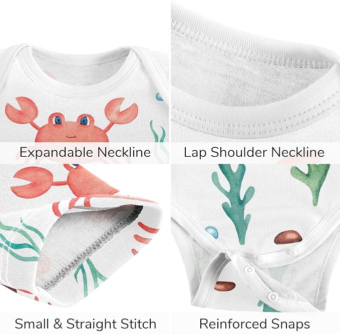Baby Clothes Set Infant Bodysuits Pants Sets 0-24M - Image 4