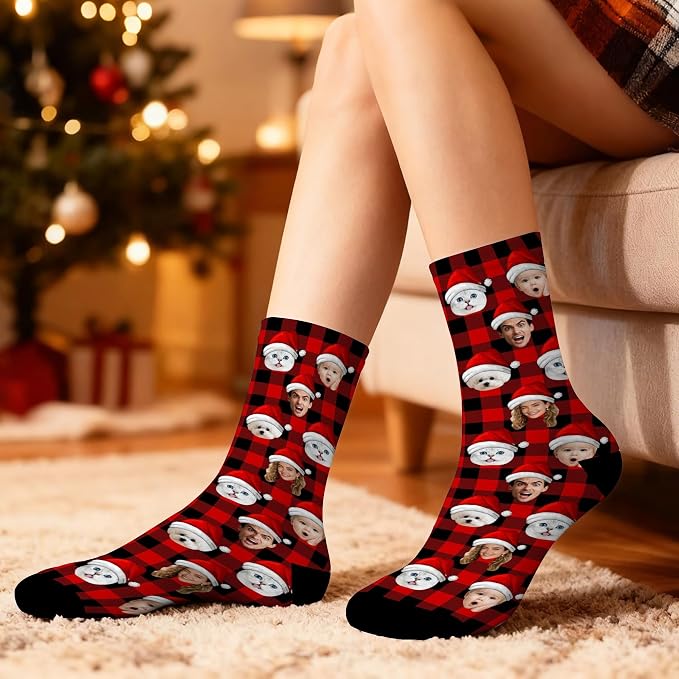 Artsadd Custom Pajamas for Women Men Family, Personalized Face Pjs Pajama Pants - Image 5