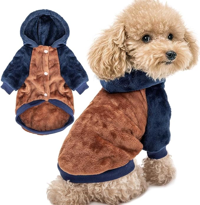 FabriCastle Dog Hoodie Sweater for Small Dogs Boy and Girl, Small Dog Clothes by FabriCastle