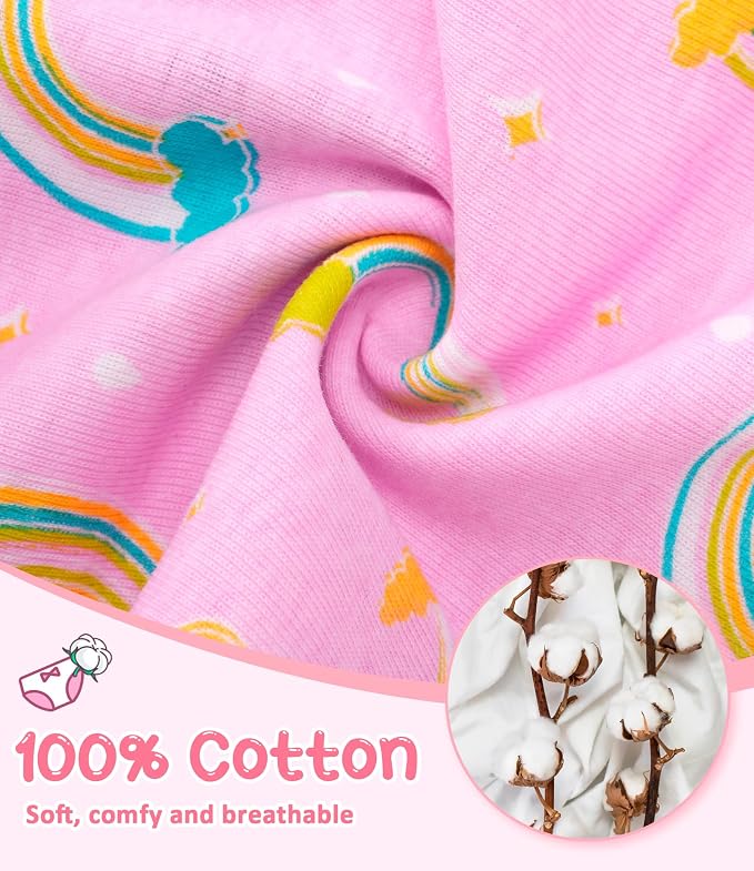 Girls and Toddlers 100% Cotton Underwear Tagless Soft Panties Size 2-3T - Image 2