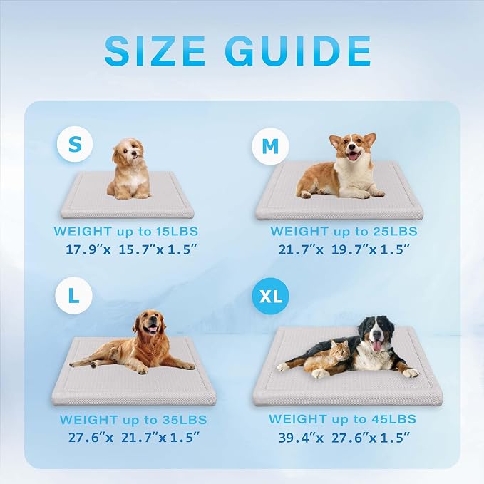 Pet Pad Cooling System for Summer, Consistent Cooling Water Mat for Dogs and - Image 6