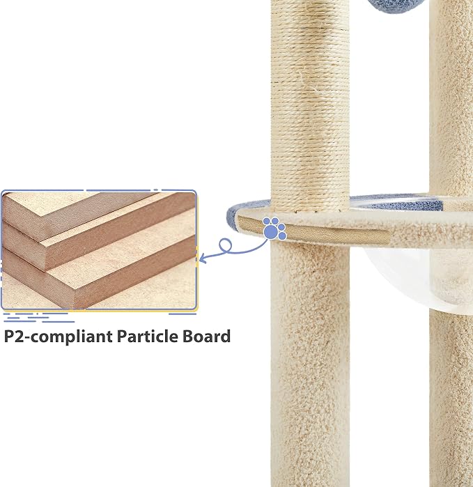 Yaheetech Cat Tree, 35.5in Cat Tower - Image 8