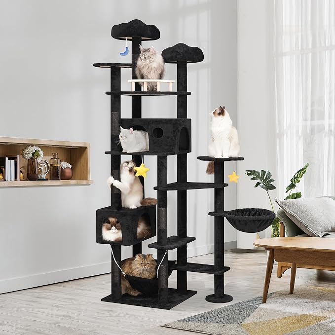 79inch Giant Cat Tree for Heavy Duty Big Cats, Cat Condo - Image 6