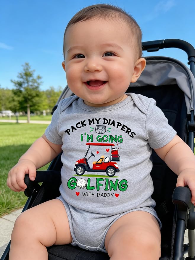 UNIFACO Unisex Baby Funny Saying Outfit Short and Long Sleeve Bodysuits Romper - Image 2