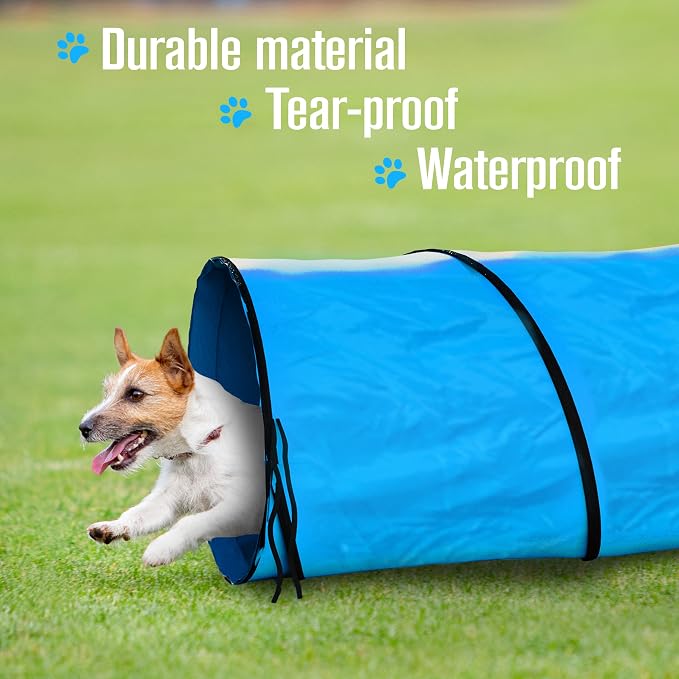 Houseables Dog Tunnel, Dog Agility Tunnel, Agility Equipment, Puppy Obstacle - Image 2