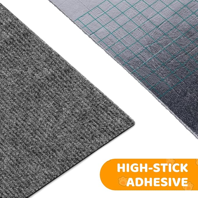 Cat Scratching Mat Self-Adhesive, 157.5'' x 15.8'' Trimmable Cat Scratch Pads - Image 2