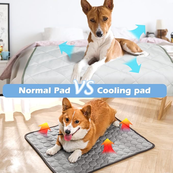 Dog Cooling Mat, Cat Self Cool Ice Pads, Lightweight Pet Pad Blanket Bed Cover - Image 5