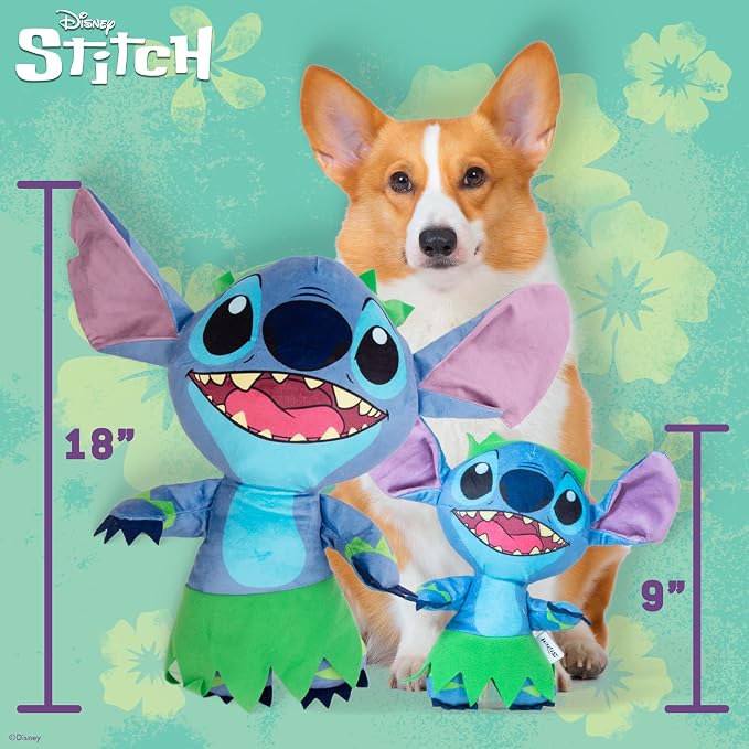 Disney for Pets Lilo and Stitch 18” Jumbo Plush Squeaker Dog Toy, Crinkle & - Image 3