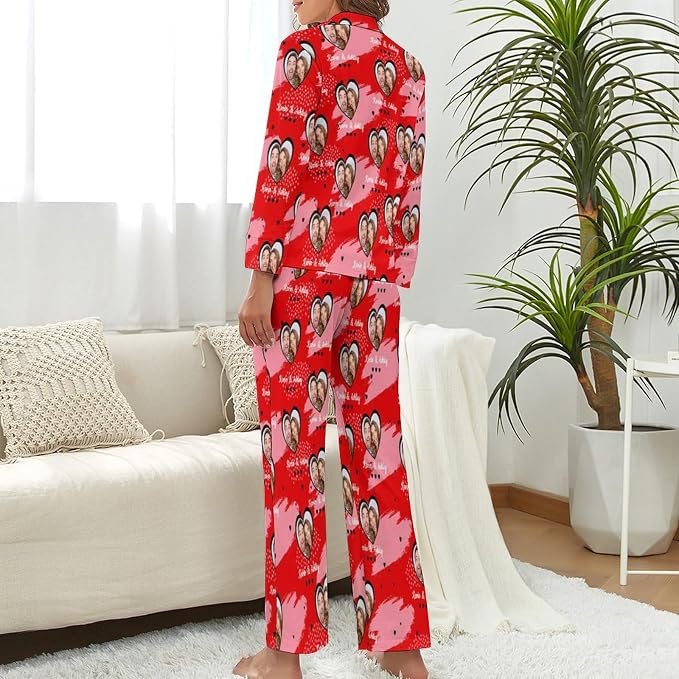 Custom Face Pajamas for Women Men, Personalized Dog Cat Pet Pajamas Set - Image 3