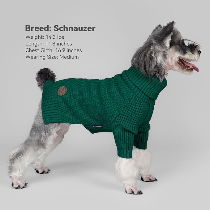 cyeollo Dog Sweater Pullover Turtleneck - Image 7