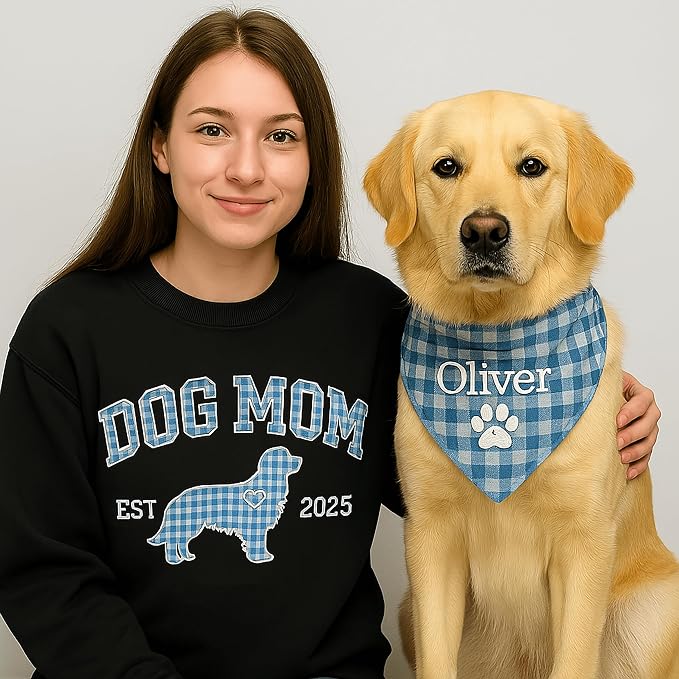 NAZENTI Personalized Dog Mom Sweatshirt, Cat Lovers Gift, Matching Dog and - Image 8