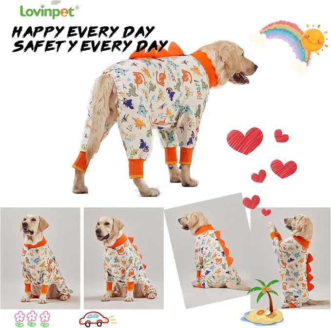 LovinPet Dog Pajamas Large Sized Dog, Anti Licking, Recovery Suit, Lightweight - Image 5