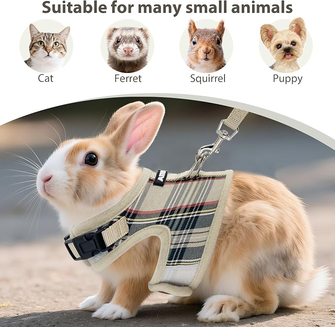 AIITLE Adjustable Bunny Harness & Leash Set - Image 6