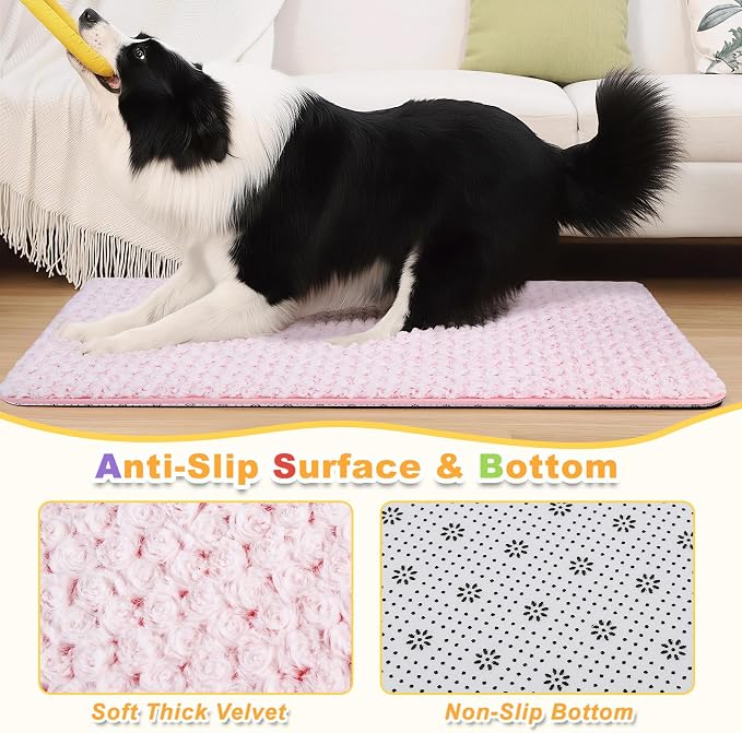 Small Dog Bed for Crate High Resilience Foam Crate Pad Mat for Medium Dogs - Image 3