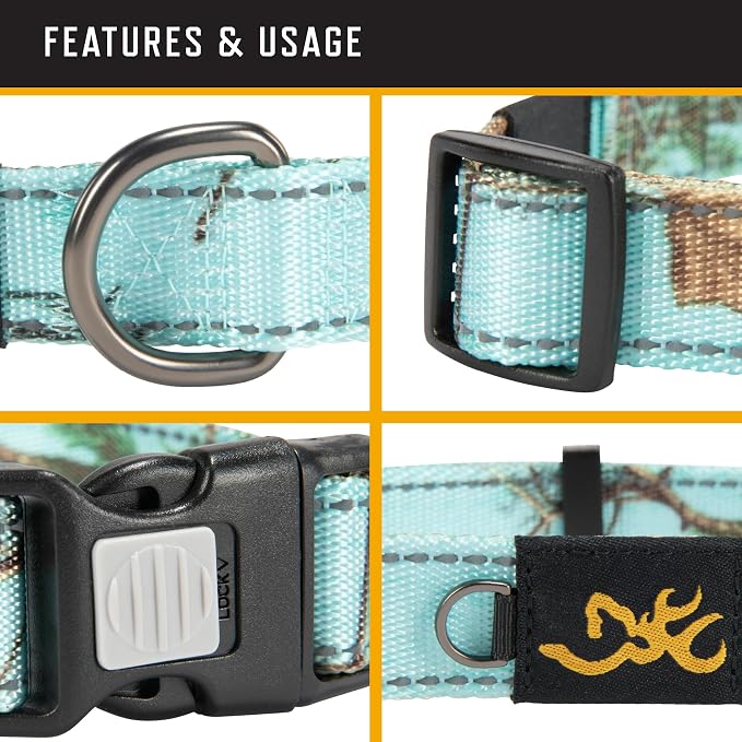 Browning Classic Preformance Webbing Pet Collar, Fully Adjustable, Available in - Image 3