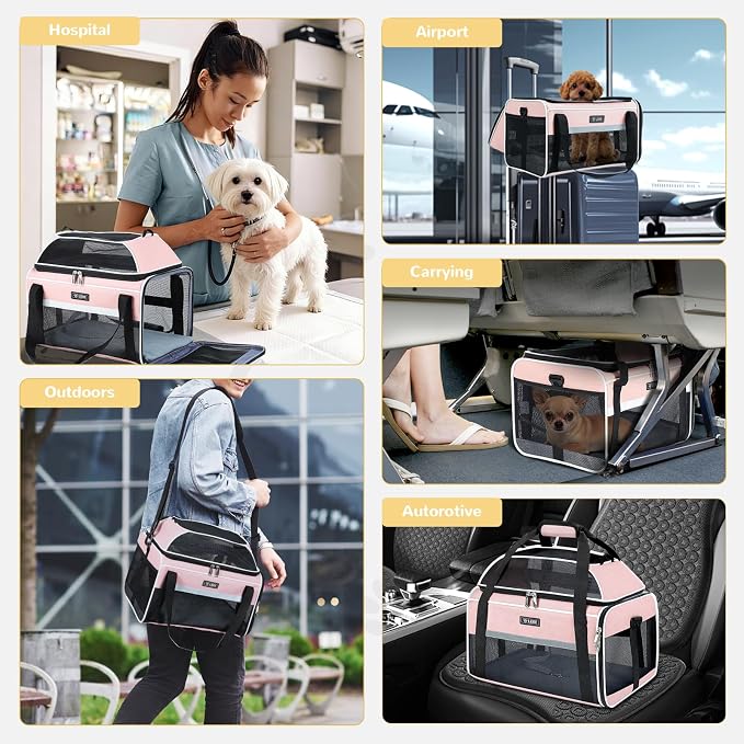 Lekereise Top-Expandable Pet Carrier 18x11x11Inch Delta American United Airline - Image 7