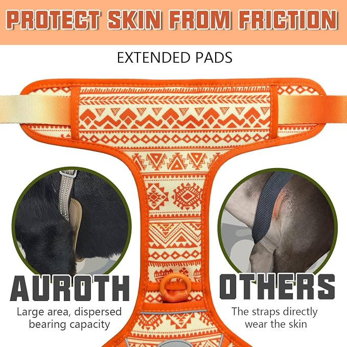 AUROTH Tactical Dog Harness for Large Dogs No Pull Adjustable Pet Harness - Image 4