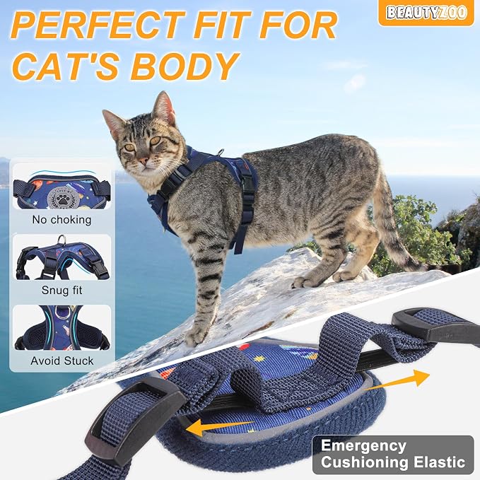 BEAUTYZOO Escape Proof Cat Harness and Leash - Image 4