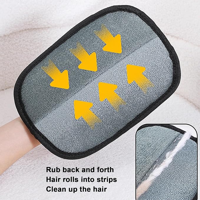 2Pcs Pet Hair Removal Glove for Cats & Dogs, - Image 7