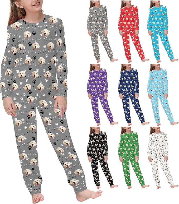 MyPupSocks Customizable Pet Lover Pajama Sets | Personalized Face Printed by MyPupSocks