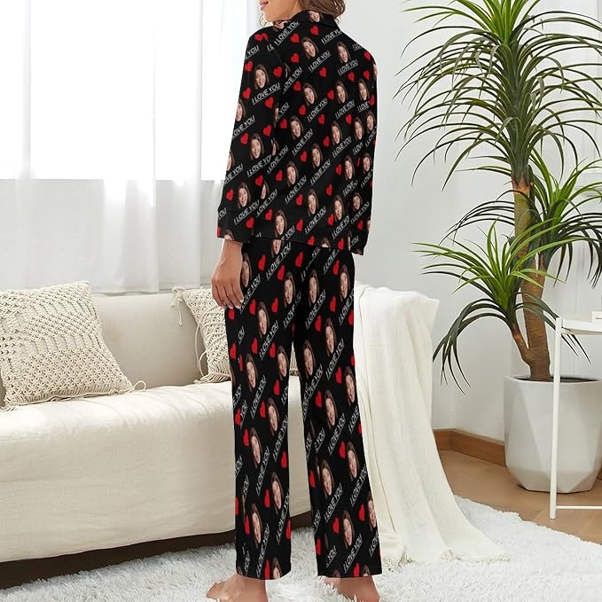 Custom Face Pajamas for Women Men, Personalized Dog Cat Pet Pajamas Set - Image 3