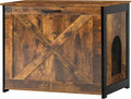 Dwanton Cat Litter Box Furniture Hidden, Cat Litter Box Enclosure, Reversible by DWANTON