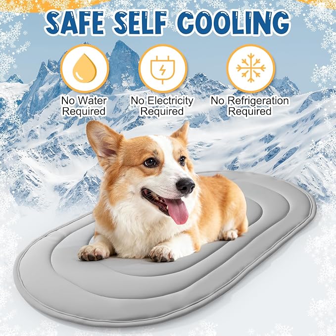 4 Pack 35" x 19" Cooling Mats for Pet Dog - Image 4