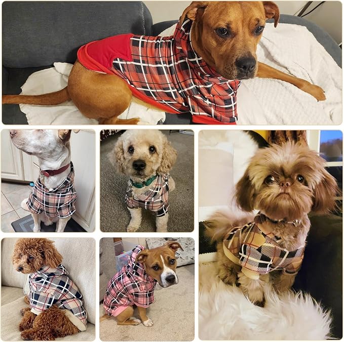 EXPAWLORER Plaid Dog Hoodie - Image 9